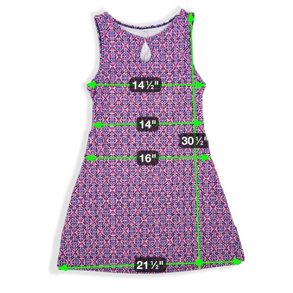 NUU MUU Roxie Ruu Athletic Dress w/ Pocket Sz XS Pink Purple Kaleidoscope USA - Picture 9 of 12